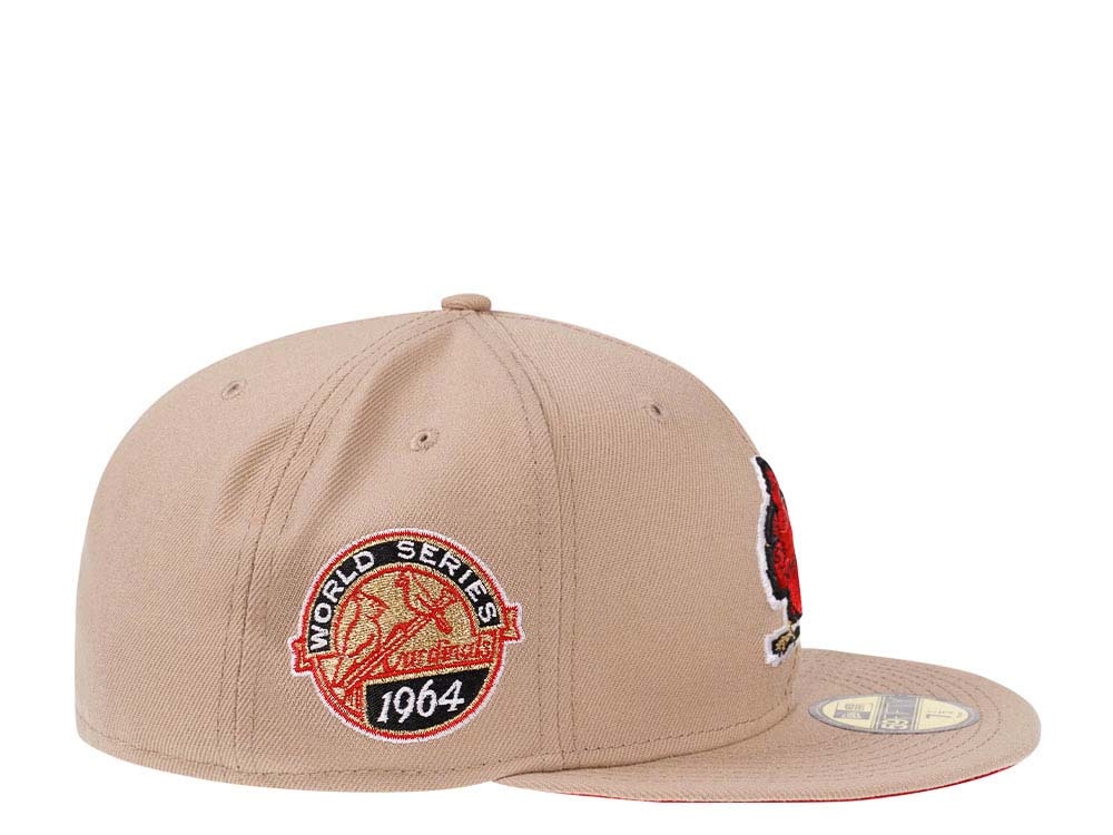New Era St. Louis Cardinals World Series 1964 Sand Red Edition 59Fifty Fitted Casquette
