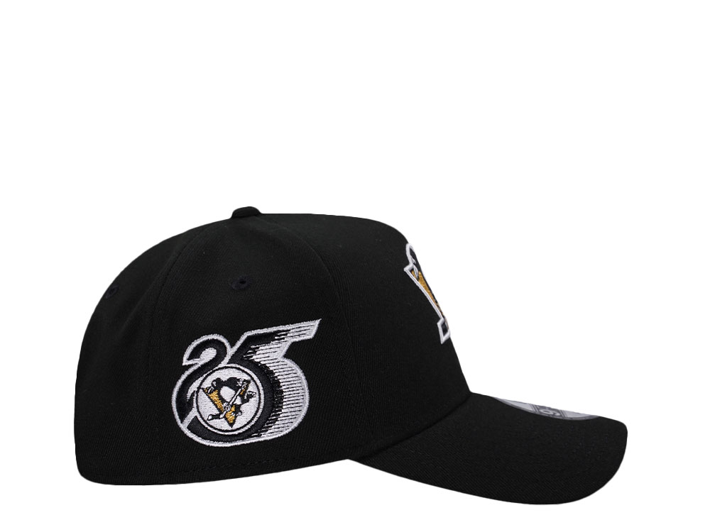 New Era New Era Pittsburgh Penguins 25th Anniversary Black Edition 9Forty A Frame Snapback Casquette