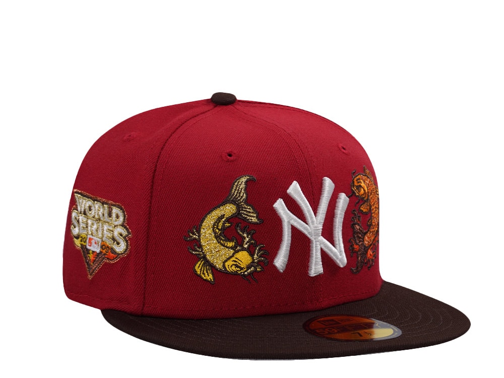 New Era New York Yankees World Series 2009 Pinot Red Two Tone Edition 59Fifty Fitted Casquette