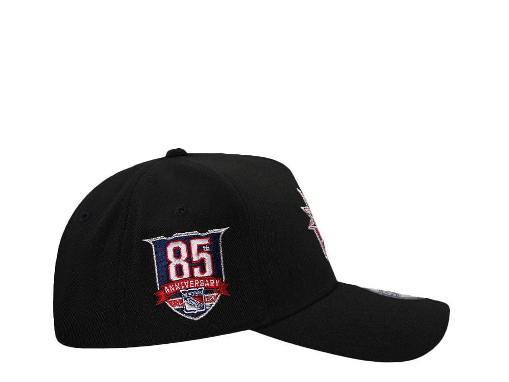New Era New York Rangers 85th Anniversary Black Prime Edition 9Forty A Frame Snapback Casquette