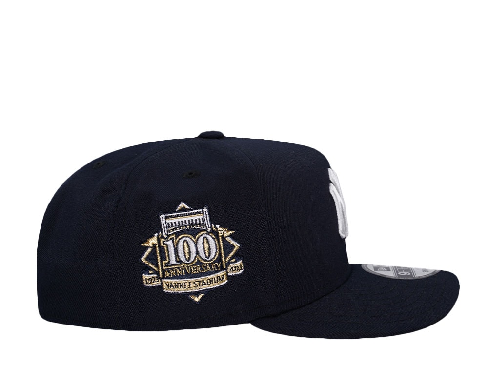 New Era New York Yankees 100th Anniversary Navy 9Fifty A Frame Snapback Casquette