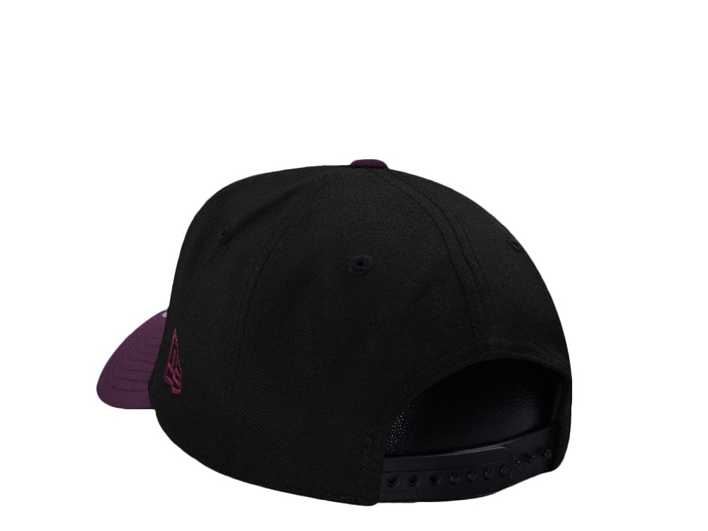 New Era Anaheim Ducks 10th Anniversary Black Plum Two Tone Edition 9Forty A Frame Snapback Casquette