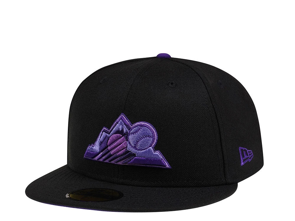 New Era Colorado Rockies Batting Practice Black and Purple Edition 59Fifty Fitted Casquette