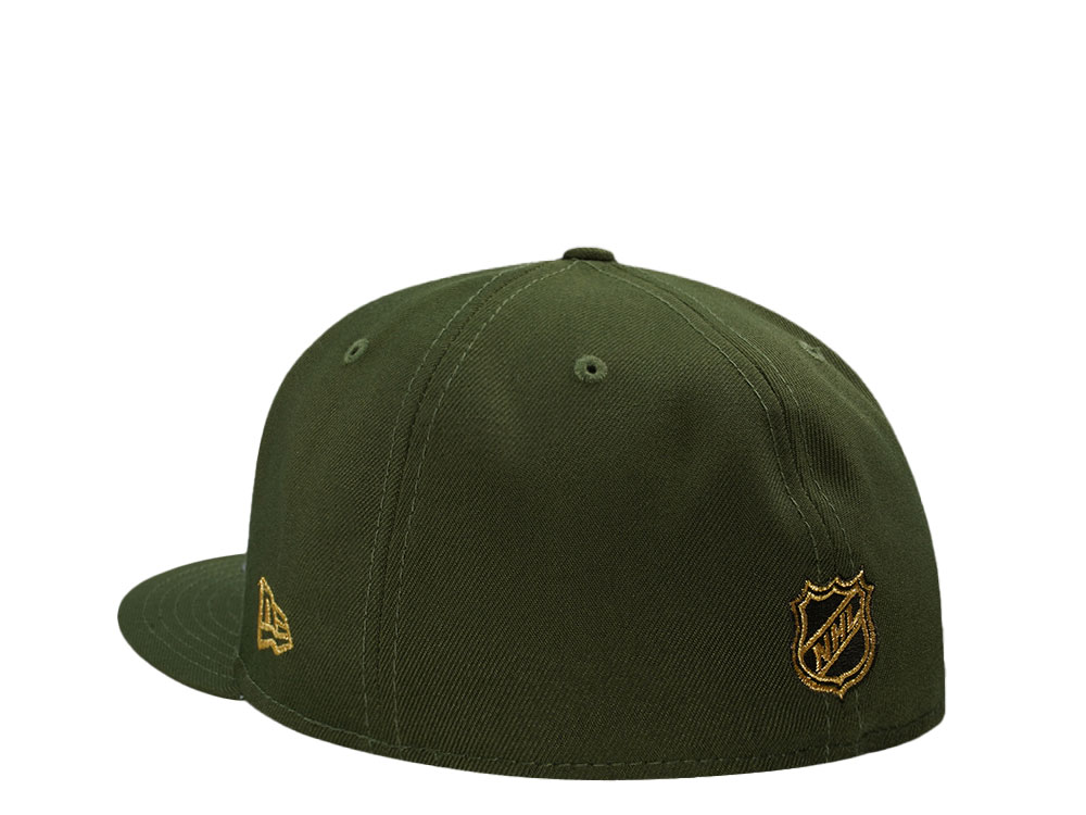 New Era New York Rangers 100th Anniversary Rifle Green Prime Edition 59Fifty Fitted Casquette