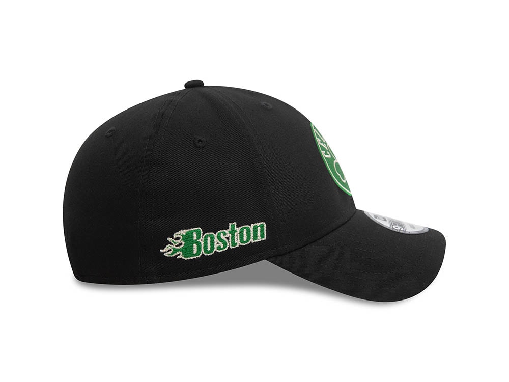 New Era Boston Celtics Black Metallic 9Forty Strapback Casquette