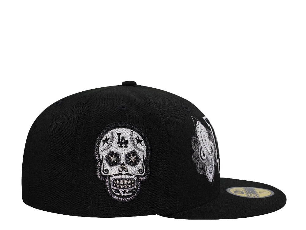 New Era Los Angeles Dodgers Skull Black Prime Edition 59Fifty Fitted Casquette