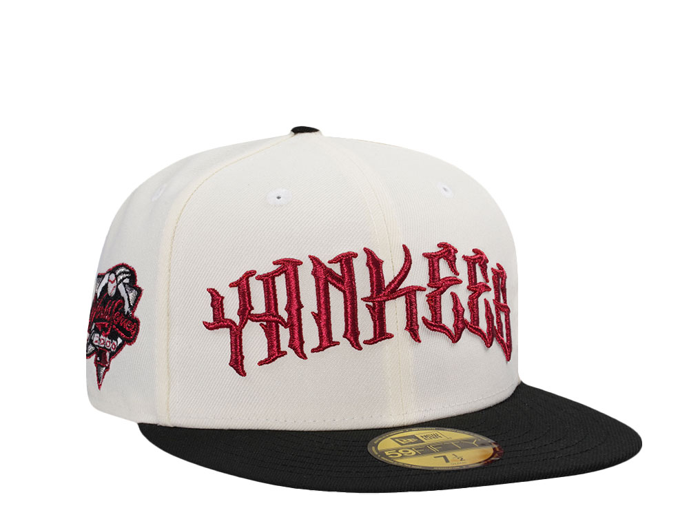 New Era New York Yankees World Series 2000 Script Chrome Two Tone Edition 59Fifty Fitted Casquette