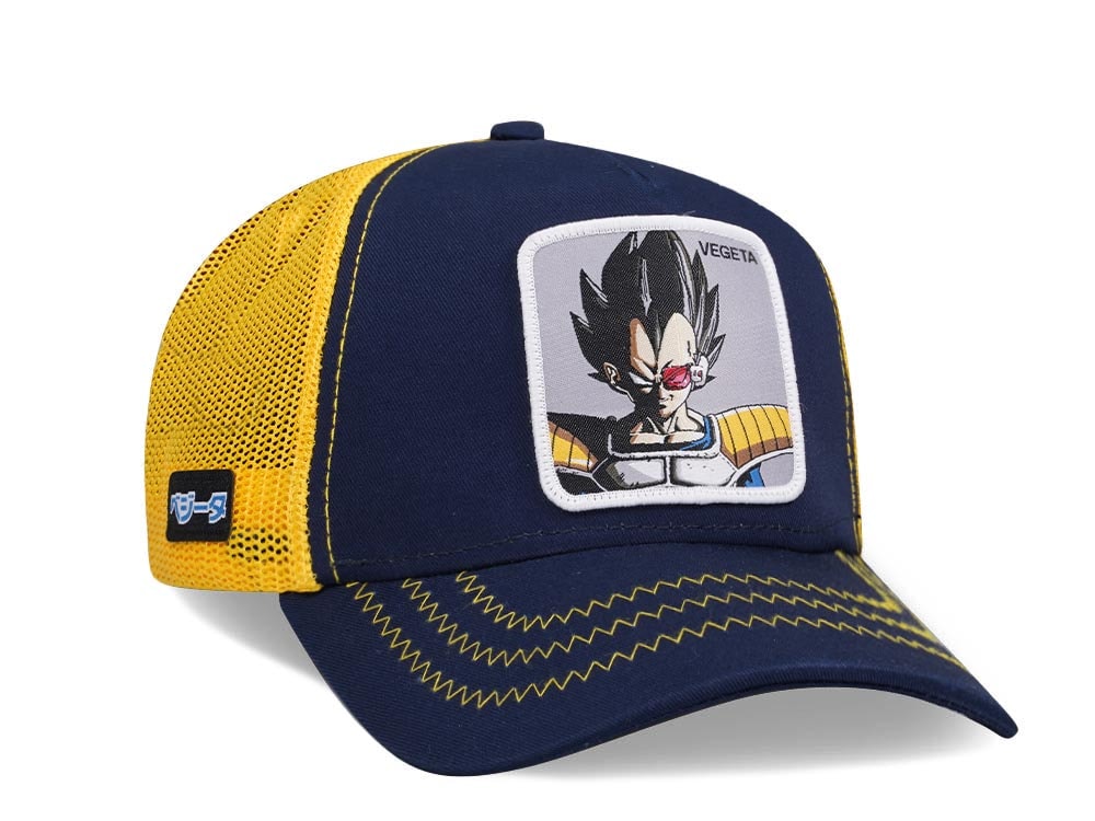 Capslab Dragon Ball Z Vegeta Blue/Yellow Trucker Snapback Casquette