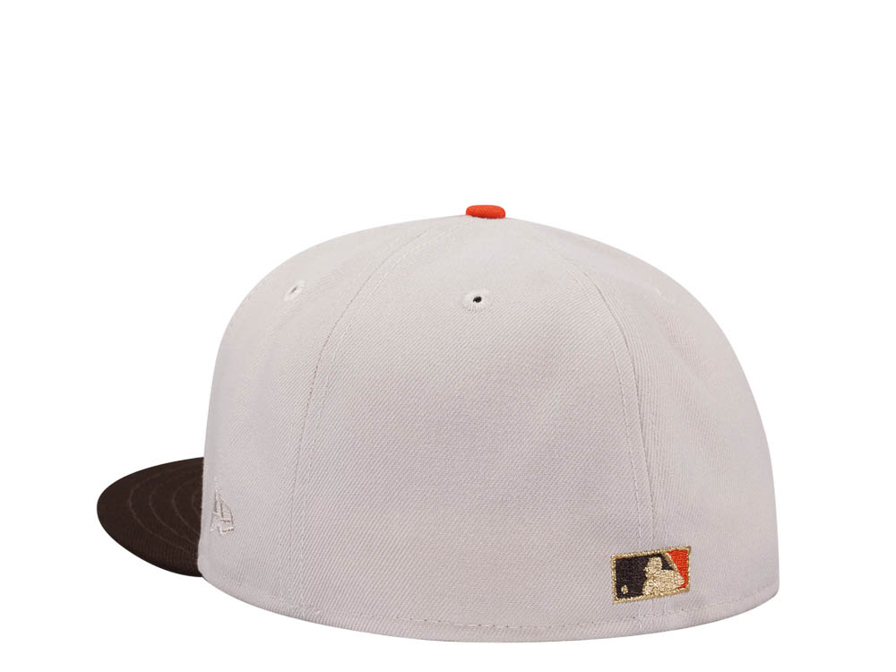 New Era Baltimore Orioles 30th Anniversary Stone Gold Two Tone Edition 59Fifty Fitted Casquette