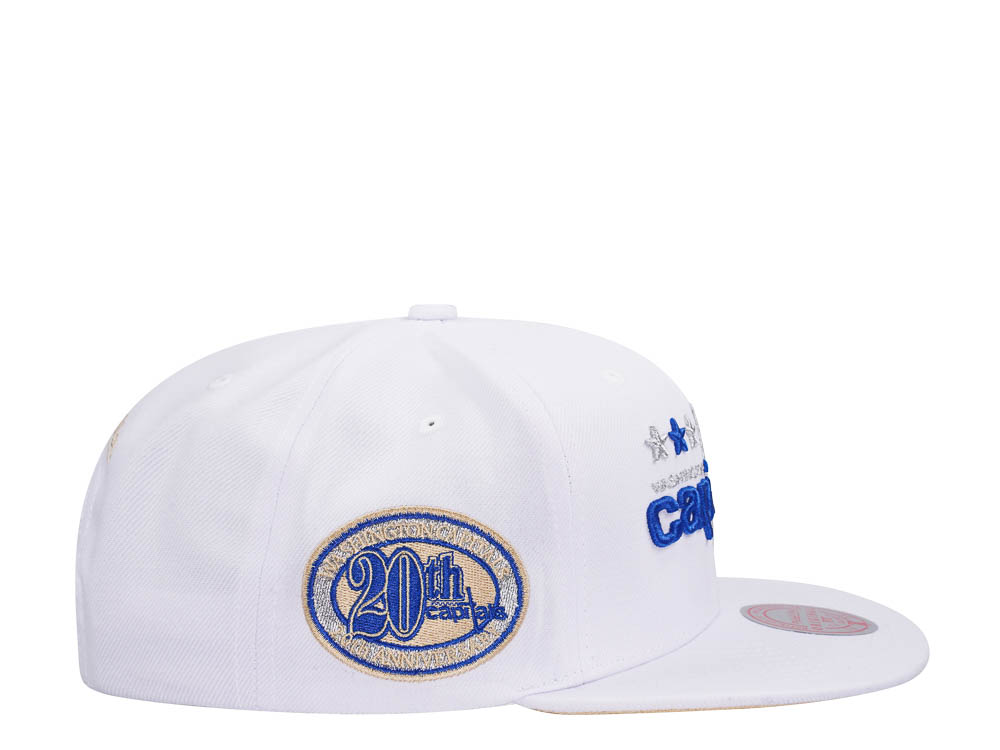 Mitchell & Ness Washington Capitals 20th Anniversary Winter White Snapback Casquette
