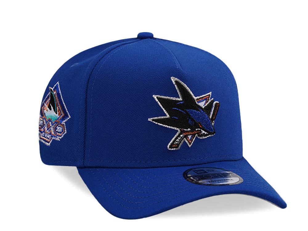 New Era San Jose Sharks 20th Anniversary Blue Prime Edition 9Forty A Frame Snapback Casquette