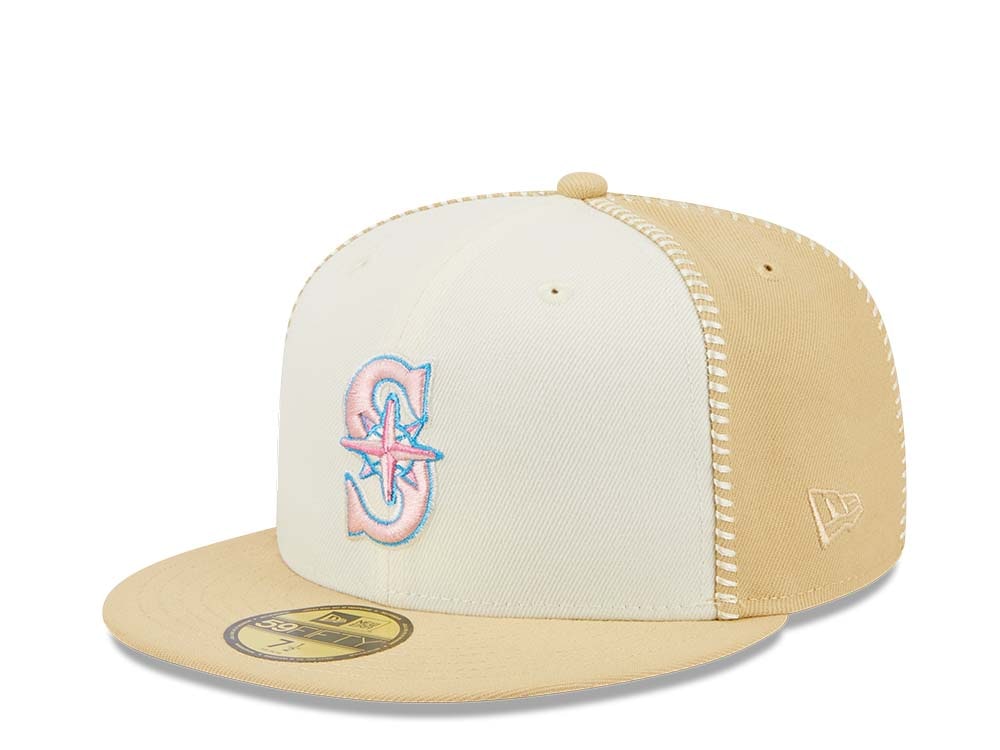 New Era Seattle Mariners Stitch 30th Anniversary Gold Edition 59Fifty Fitted Casquette