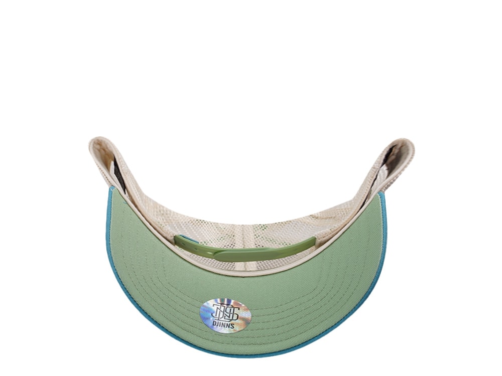 Djinns HFT Be Green Surfing Olive Coastal Edition Trucker Snapback Casquette