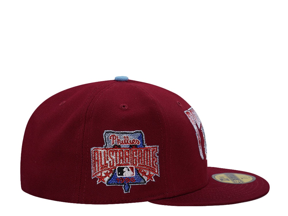 New Era Philadelphia Phillies All Star Game 1996 Cardinal Red Prime Edition 59Fifty Fitted Casquette