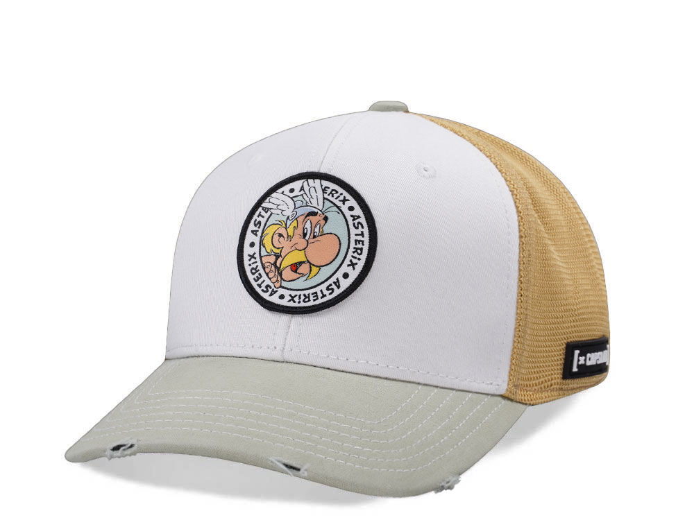 Capslab Asterix White Trucker Snapback Casquette