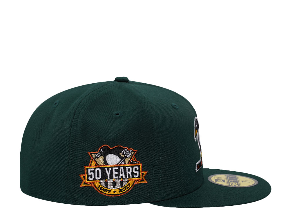 New Era Pittsburgh Penguins 50th Anniversary Dark Green Prime Edition 59Fifty Fitted Casquette