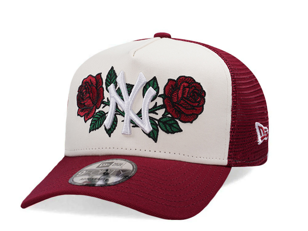 New Era New York Yankees Rose Chrome Two Tone Edition 9Forty A Frame Trucker Snapback Casquette