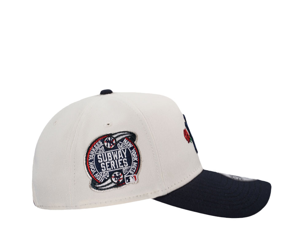 New Era New York Yankees Subway Series 2000 Chrome Two Tone Edition 9Forty A Frame Snapback Casquette