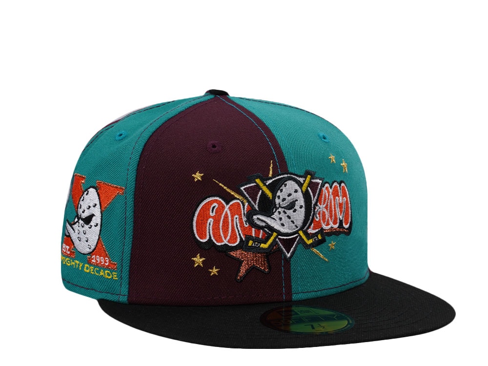 New Era Anaheim Ducks 10th Anniversary Pinwheel Edition 59Fifty Fitted Casquette