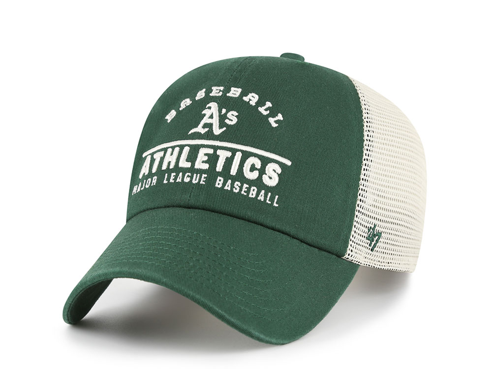 47 Brand Oakland Athletics Dark Green Clean Up Trucker Snapback Casquette