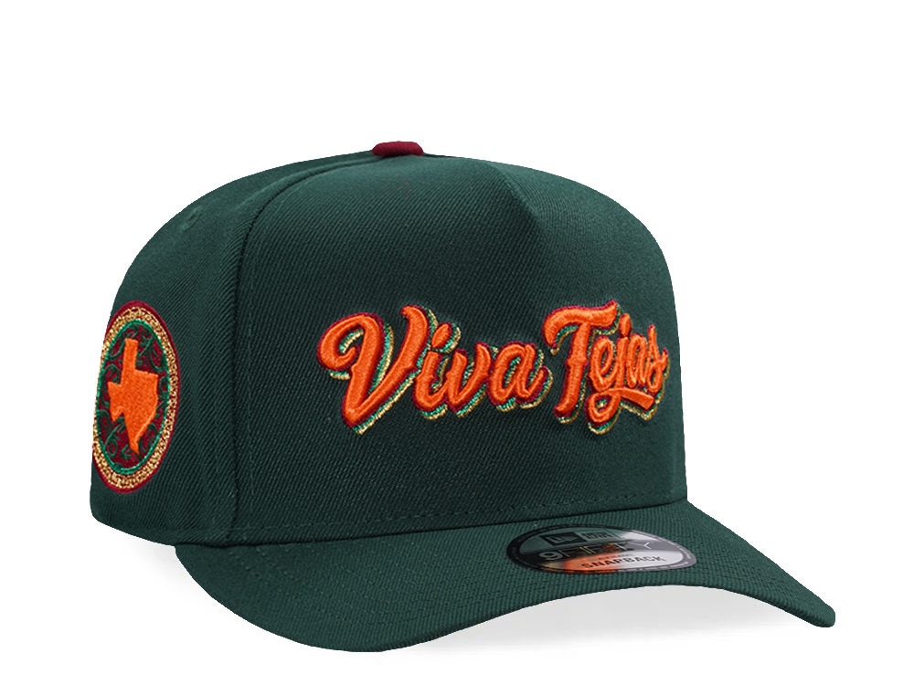 New Era Texas Rangers City Connect Dark Green Prime Edition 9Fifty A Frame Snapback Casquette