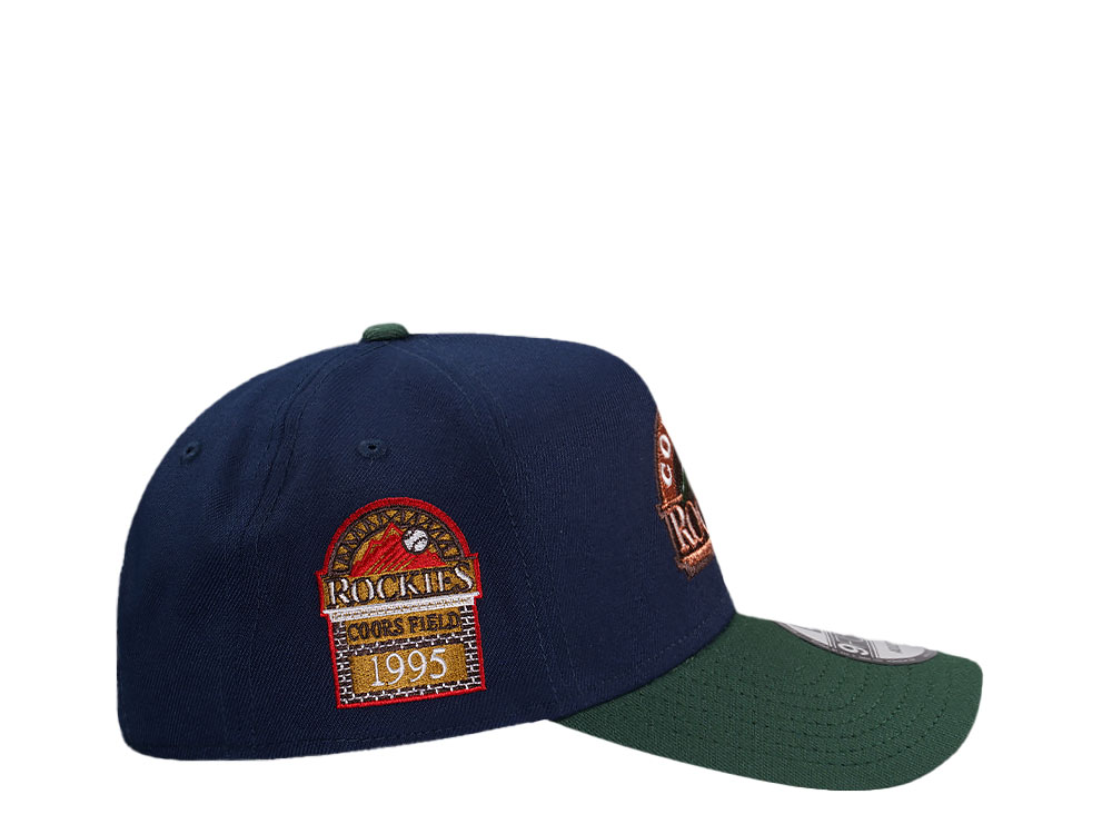 New Era Colorado Rockies Coors Field 1995 Ocean Copper Two Tone Edition 9Forty A Frame Snapback Casquette