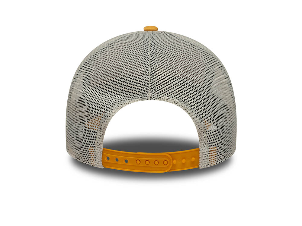 New Era Patch Golden Yellow 9Forty A Frame Trucker Snapback Casquette