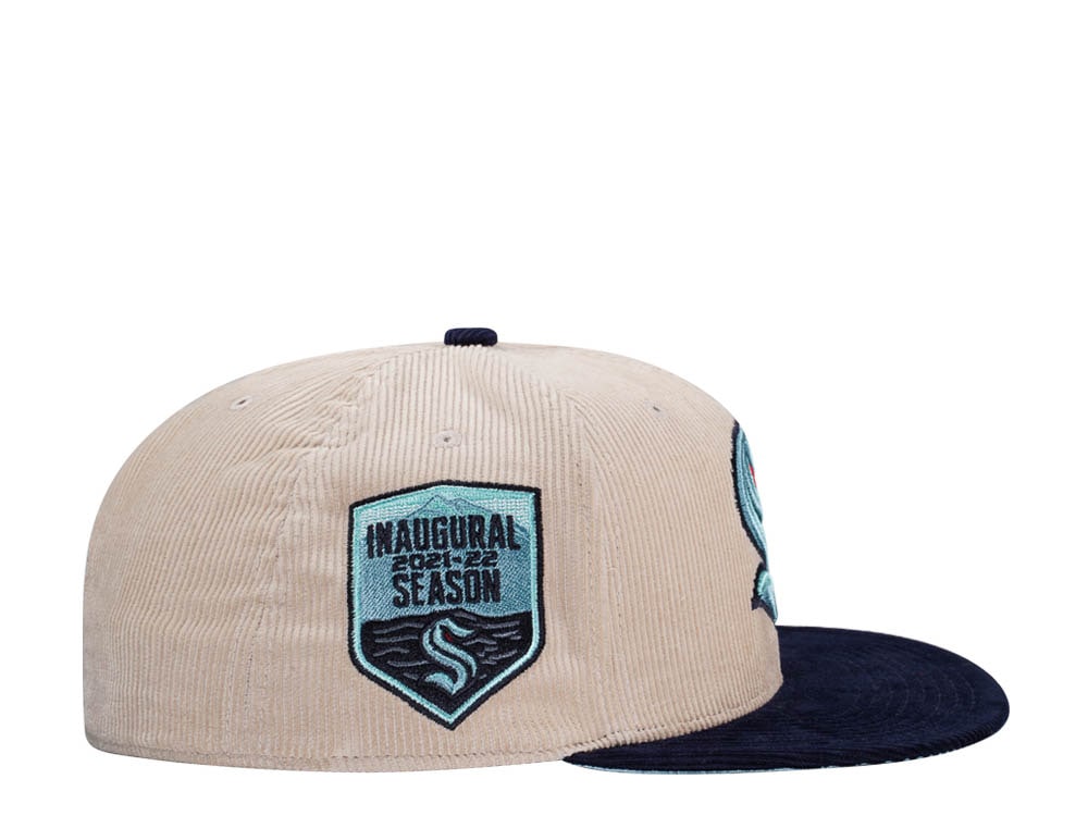 Mitchell & Ness Seattle Kraken Inaugural Season 21 Two Tone Cord Edition Dynasty Fitted Casquette