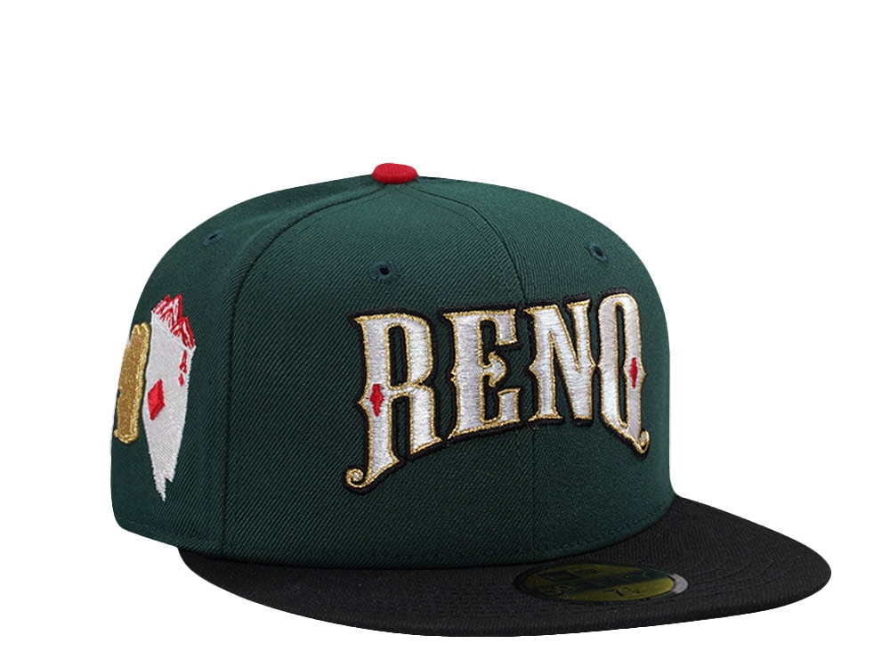 New Era Reno Aces Dark Green Two Tone Edition 59Fifty Fitted Casquette