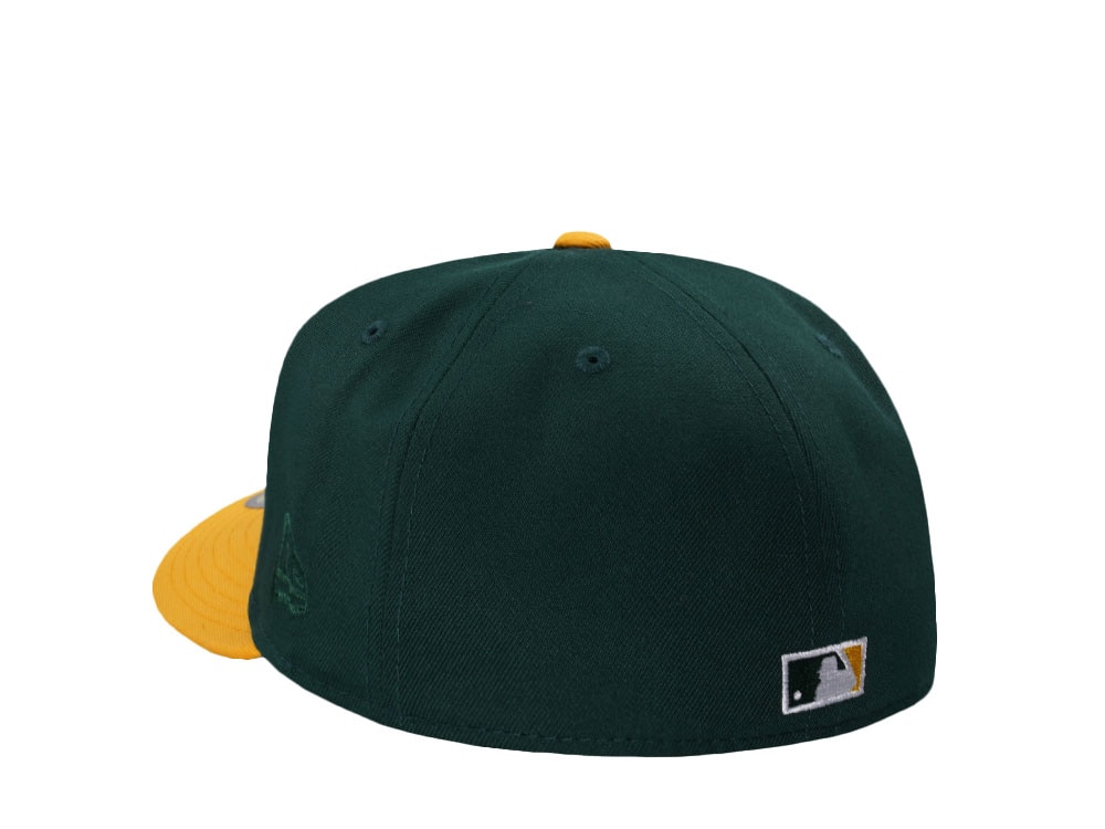 New Era Oakland Athletics World Series 1989 Green Two Tone Edition 59Fifty Pre Curved Fitted Casquette