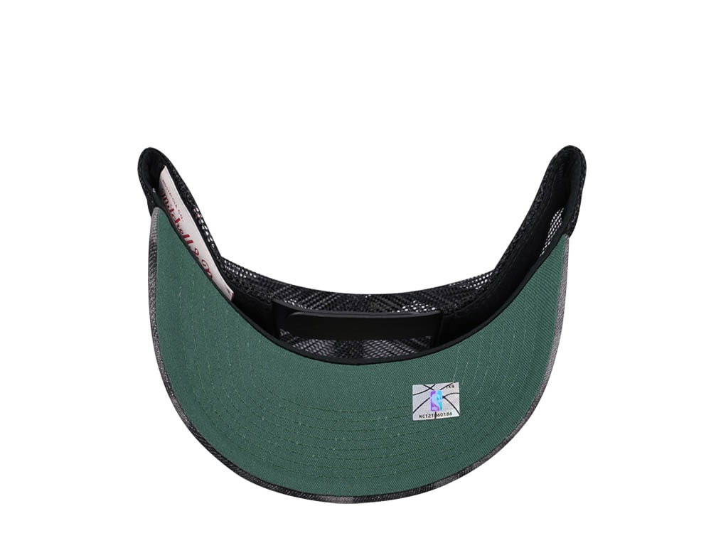 Mitchell & Ness Seattle Supersonics Burnt Ends Black Trucker Snapback Casquette
