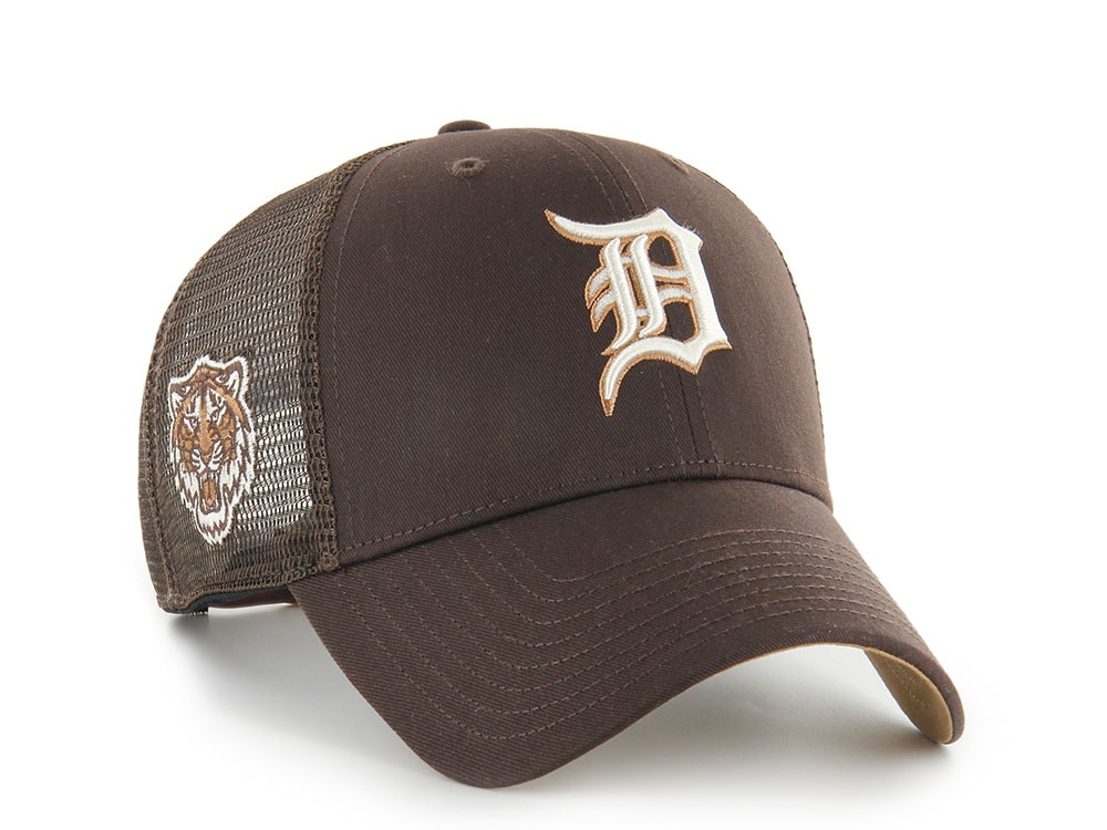 47Brand Detroit Tigers Brown Branson Edition Trucker MVP Snapback Casquette