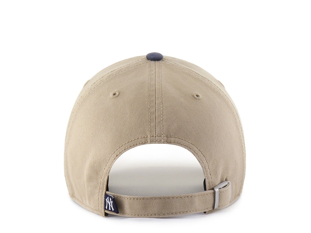 47Brand New York Yankees Khaki Cartoon Icon Edition Clean Up Strapback Casquette