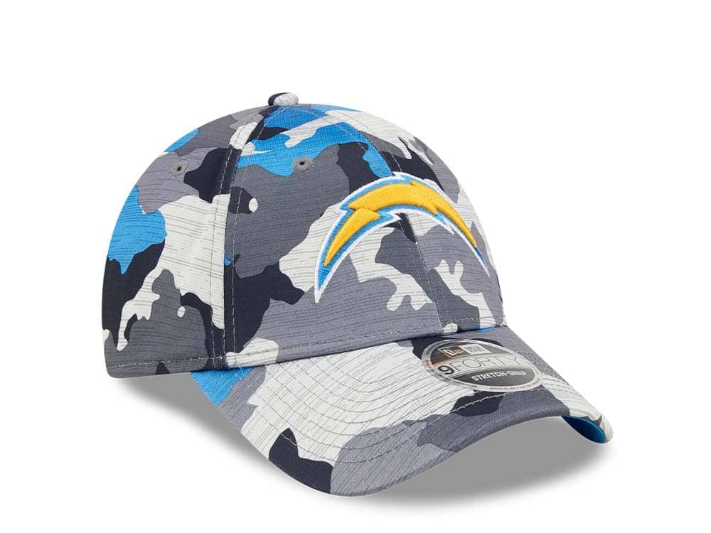 New Era Los Angeles Chargers NFL Training Camp 22 Camo 9Forty Stretch Snapback Casquette