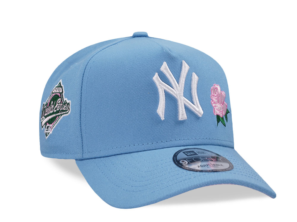New Era New York Yankees World Series 1996 Sky Pink Edition 9Forty A Frame Snapback Casquette