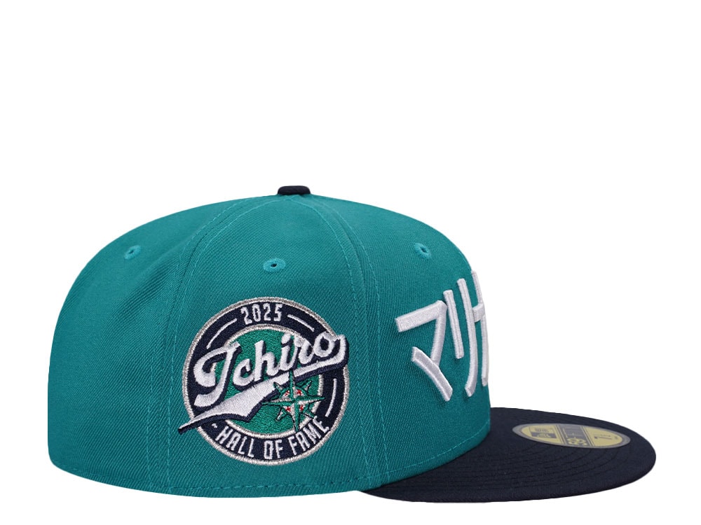 New Era Seattle Mariners Ichiro Hall of Fame Teal Two Tone Edition 59Fifty Fitted Casquette