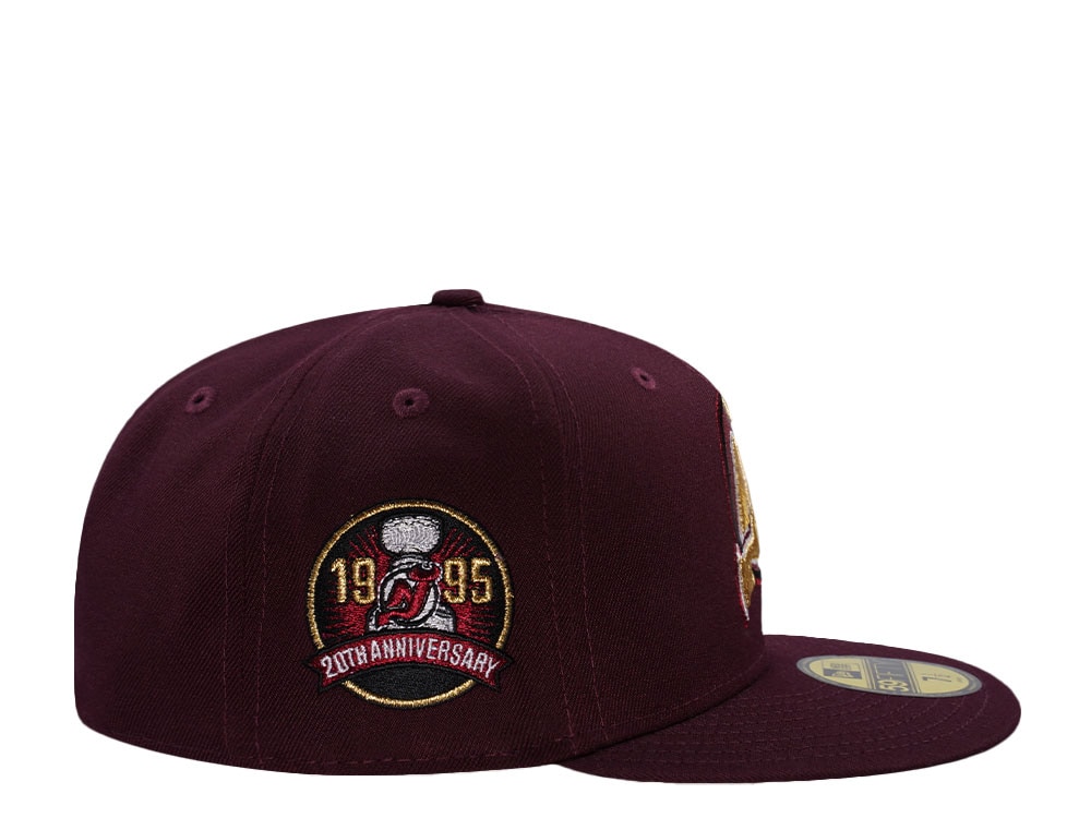 New Era New Jersey Devils 20th Anniversary Maroon Prime Edition 59Fifty Fitted Casquette
