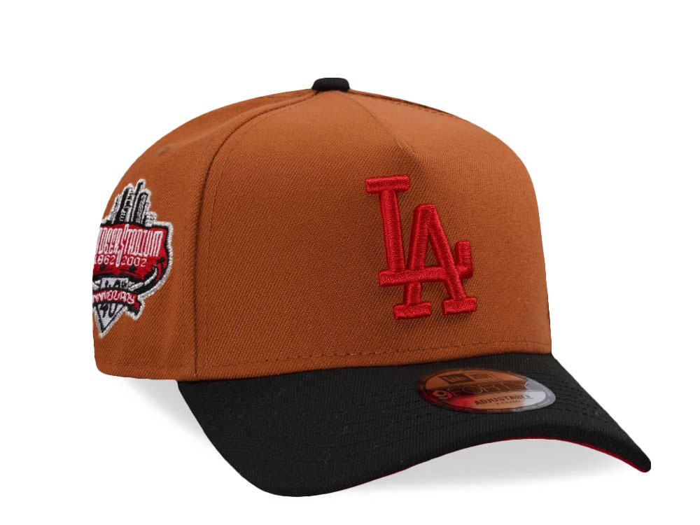 New Era Los Angeles Dodgers 40th Anniversary Stadium Earth Brown Two Tone Edition 9Forty A Frame Snapback Casquette