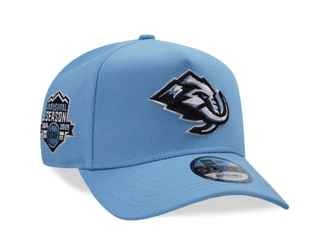 New Era Utah Mammoth Inaugural Season Sky Blue Prime Edition 9Forty A Frame Snapback Casquette