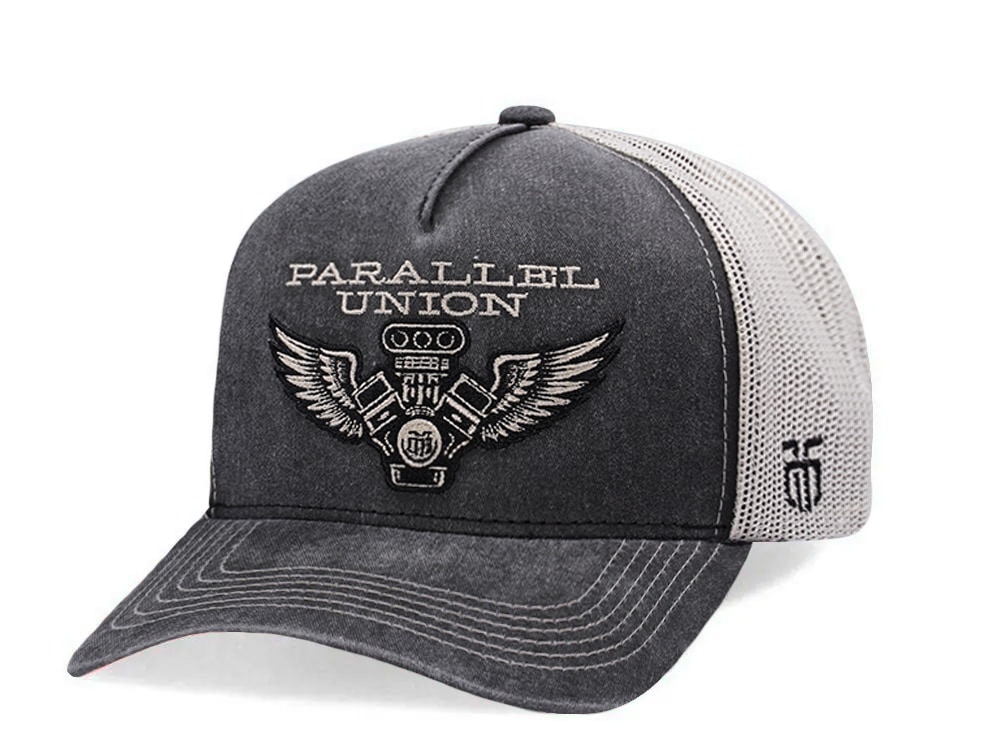 Parallel Union Engine Patch Gray Edition Trucker Snapback Casquette