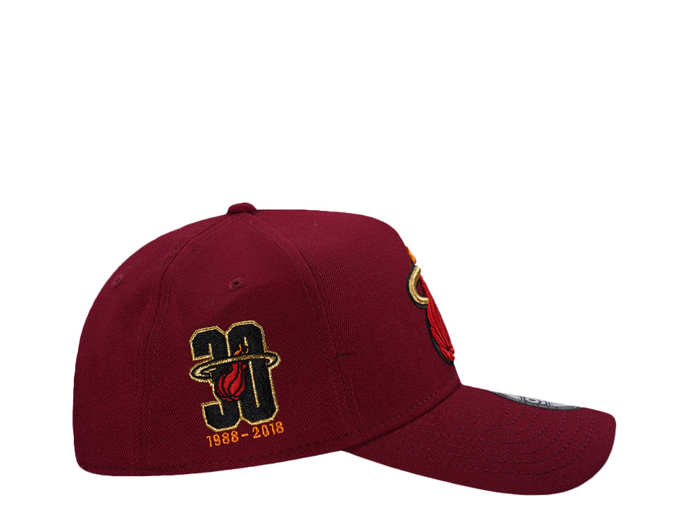 New Era Miami Heat 30th Anniversary Prime Edition 9Forty A Frame Snapback Casquette