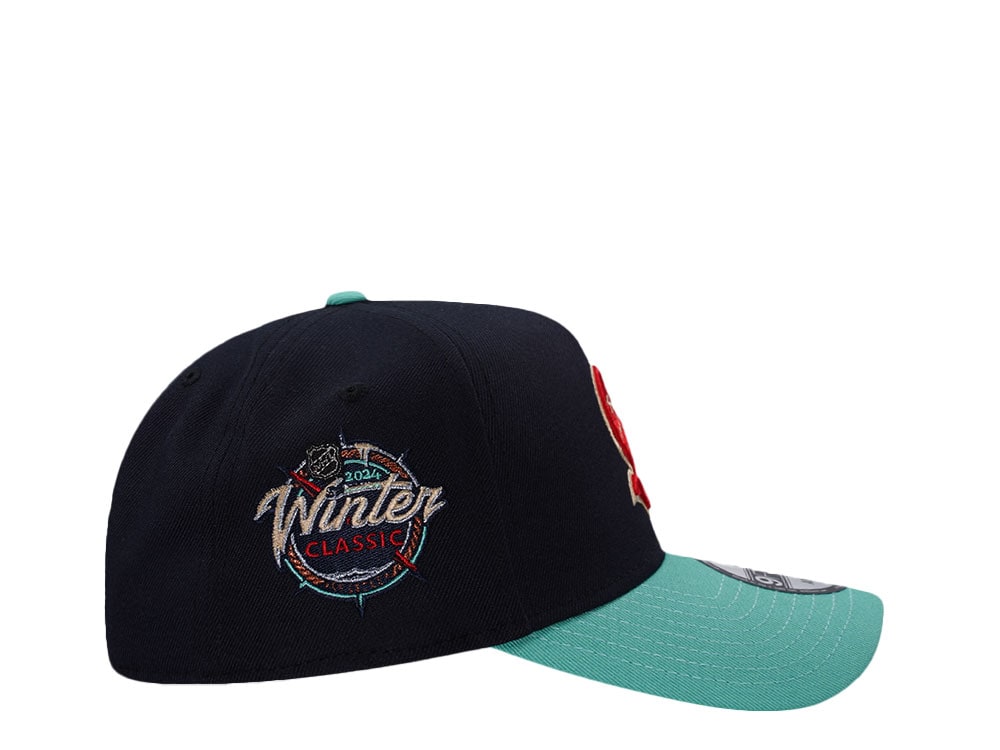 New Era Seattle Kraken Winter Classic 2024 Navy Two Tone Edition 9Forty A Frame Snapback Casquette