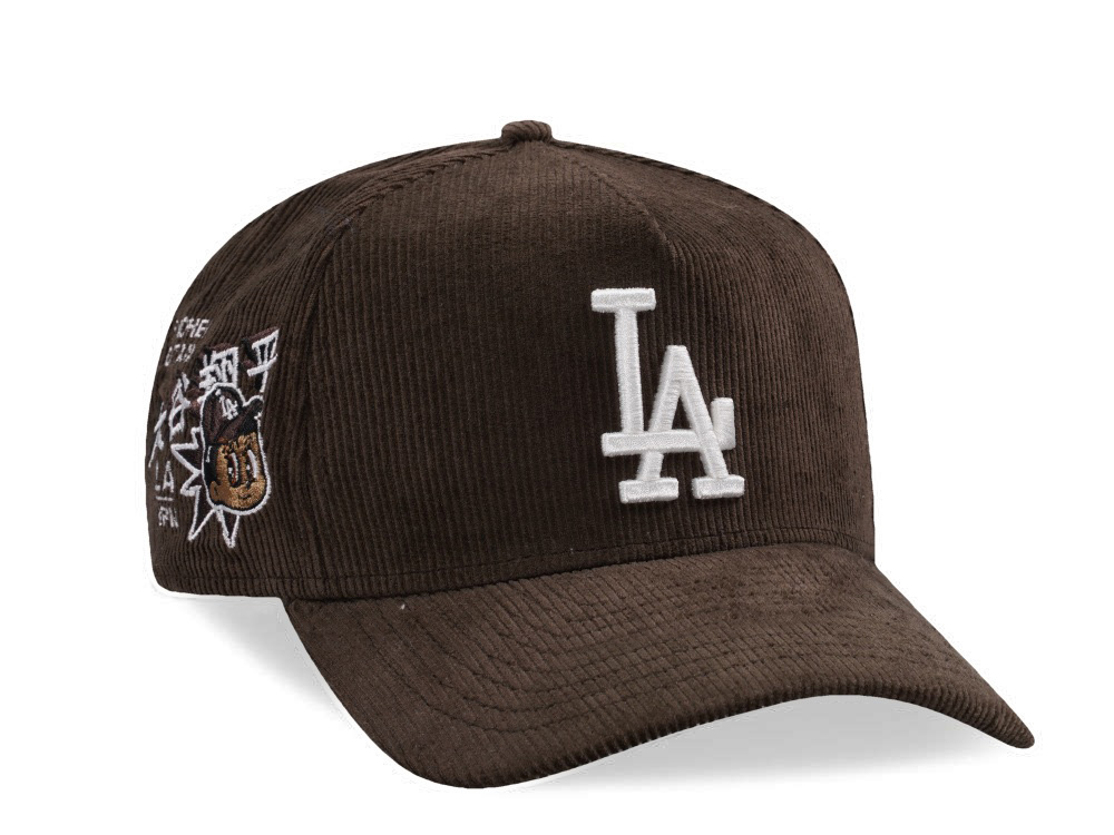 New Era Los Angeles Dodgers Ohtani Walnut Corduroy Prime Edition 9Forty A Frame Snapback Casquette