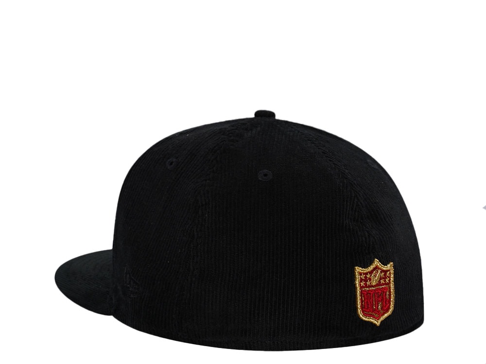 New Era San Francisco 49ers Black Cord Throwback Edition 59Fifty Fitted Casquette