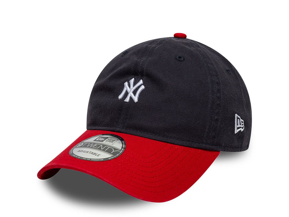 New Era New York Yankees Washed Mini Logo Two Tone 9Twenty Strapback Casquette