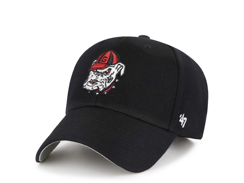 47Brand Georgia Bulldogs Black Wool MVP Strapback Casquette