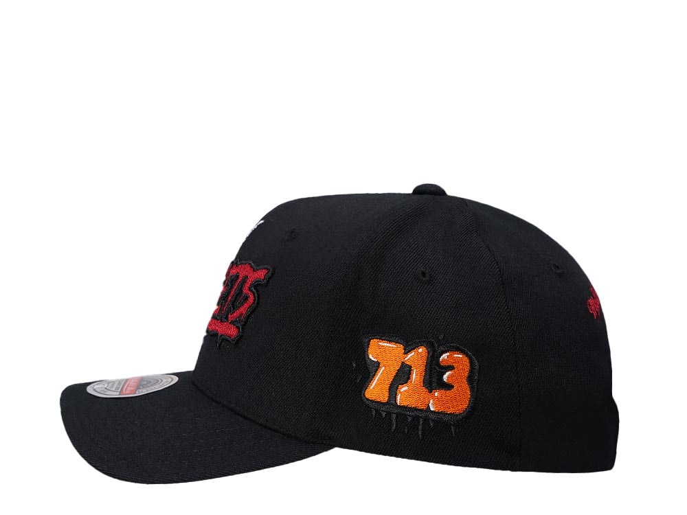 Mitchell & Ness Houston Rockets Hardwood Classic Slap Sticker Red Line Flex Snapback Casquette