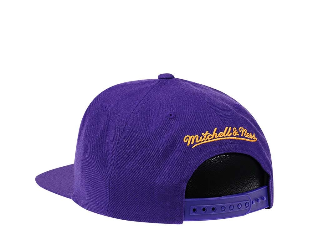 Mitchell & Ness Los Angeles Lakers HWC Zig Zag Satin Undervisor Snapback Casquette