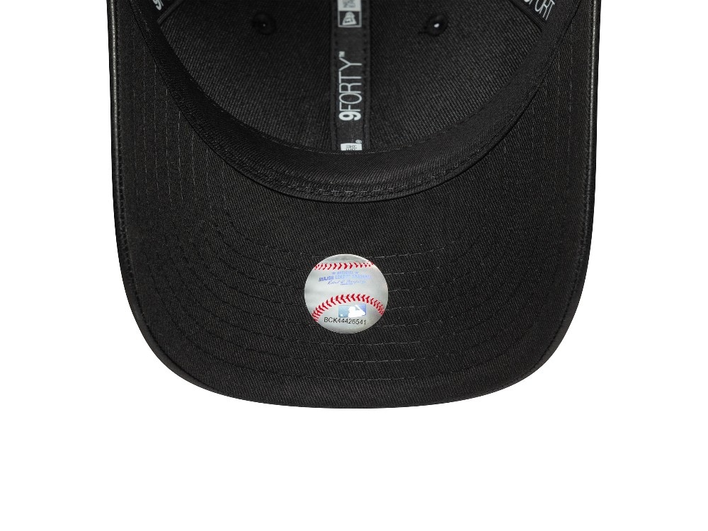 New Era Detroit Tigers Black PU Leather Edition 9Forty M Crown Snapback Casquette