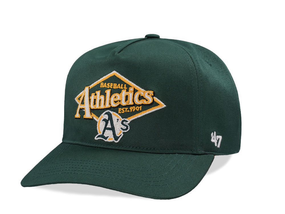 47Brand Oakland Athletics Dark Green Golden Diamond Hitch Edition Snapback Casquette